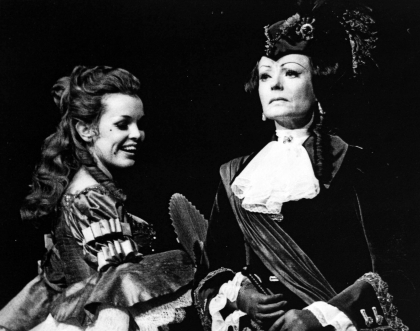 Misantropen, Det Kongelige Teater, Ghita Nørby, Hanne Borchsenius, 1973